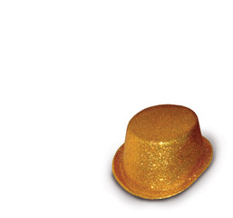 Fototapeta na wymiar złoty kapelusz