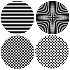 mono cercles for design with texture on white