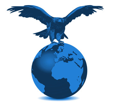 blue world with eagle on top1