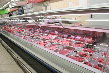 meat in shop