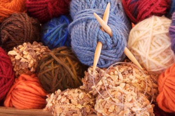 colorful yarn to knit