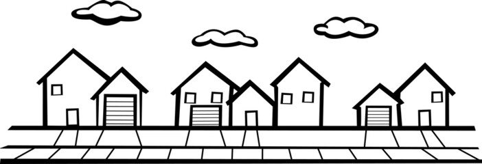 houses in the street