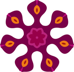 kaleidoscopic flower