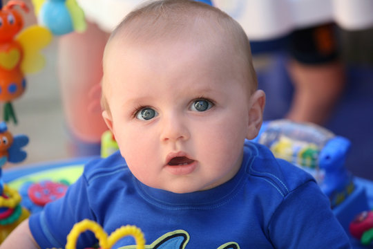 baby playing