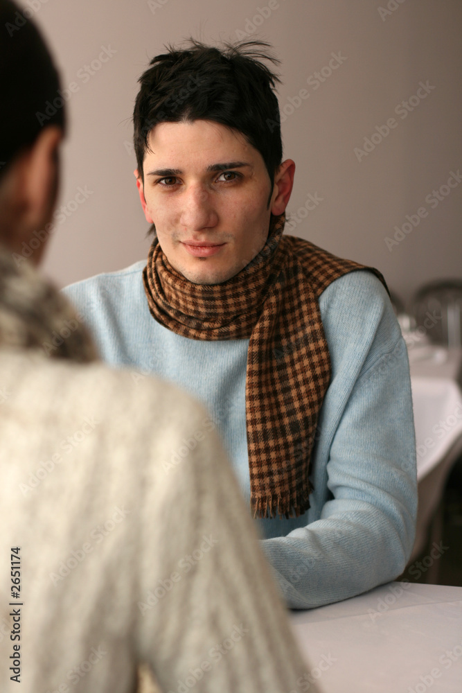 Wall mural conversation