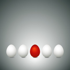 red easter eggs