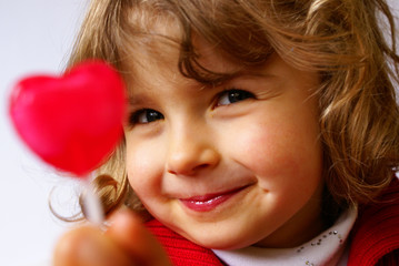 girl with lollipop