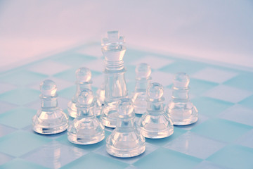 glass chess game