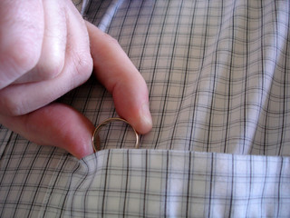 hiding the wedding ring
