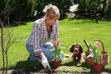 pretty gardener