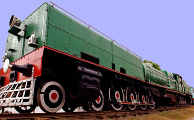india: old steam train