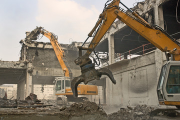 Fototapeta premium chantier de démolition