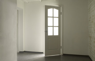 opened door