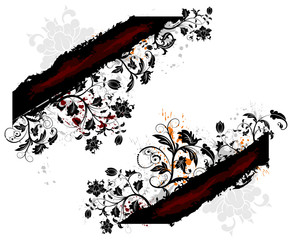 grunge floral chaos