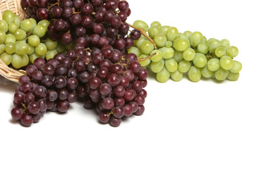 green and red grapes