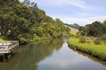 Fototapeta premium peaceful stream in new zealand