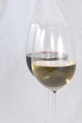 white and red wine