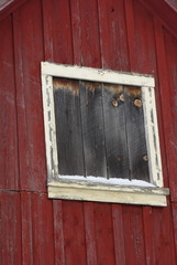 Obraz na płótnie Canvas barn board window