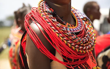 Tuinposter Afrikaanse sieraden © Deborah Benbrook