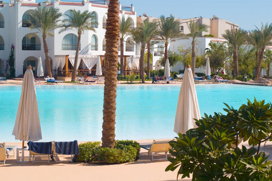 sweaming pool in resort