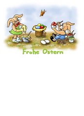 ostern postkarte