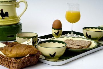 continental breakfast with tea