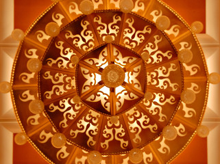 orange chandalier