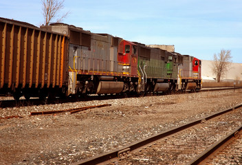 Fototapeta na wymiar coal train to detroit