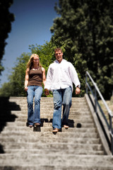 Fototapeta premium romantic walk