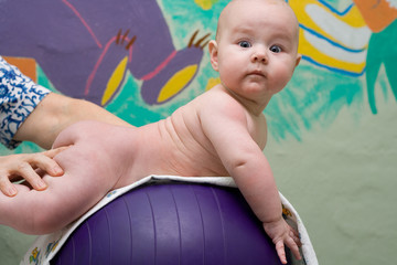 Fototapeta premium baby massage