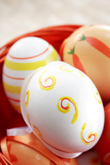 Fototapeta na wymiar painted easter eggs