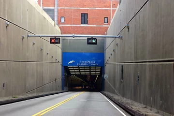 Cercles muraux Tunnel chesapeake bay bridge-tunnel