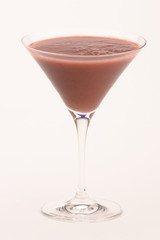 a red cocktail