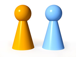 spielfiguren - junge und m&auml;dchen