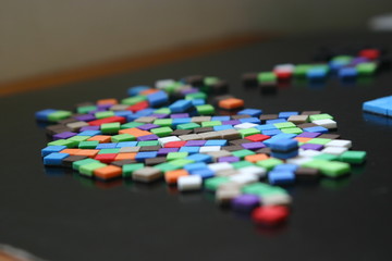 mosa&iuml;que de couleur