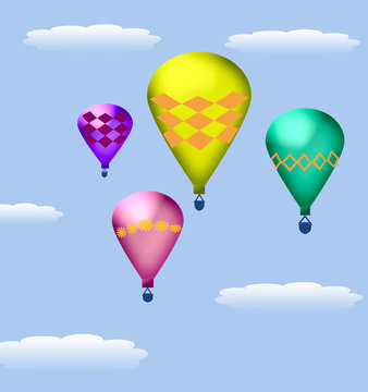 hot air balloons