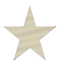 white gold star