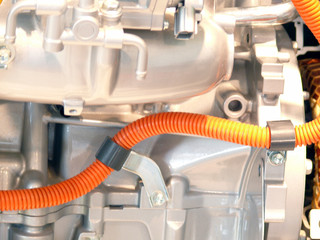 détail de moteur de voiture