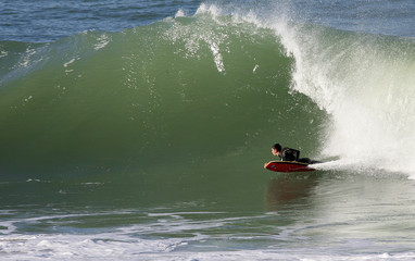 virage en bodyboard