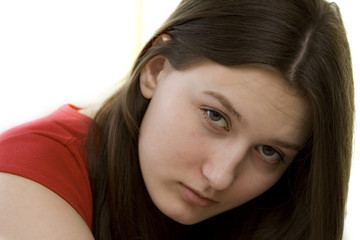 Naklejka premium beautiful young girl