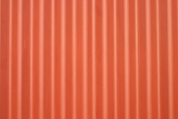 orange metal corrugated wall