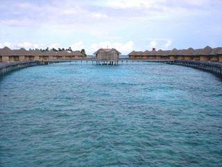 Fototapeta na wymiar maldives - huva fen fushi island