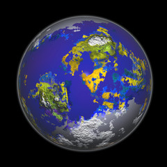 3d rendering of the earth