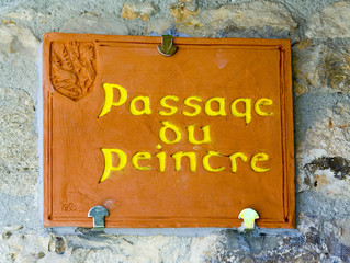 plaque de rue