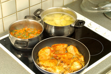 dinner time, cooking