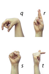 deaf alphabet