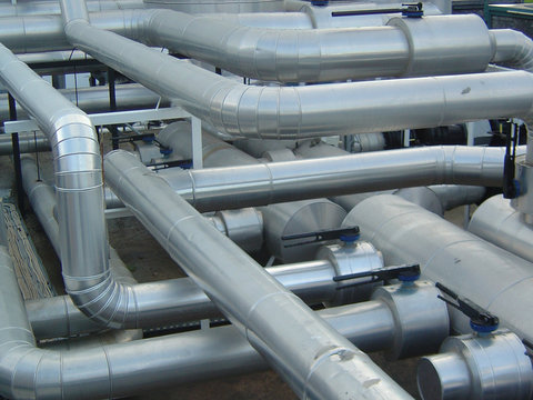 industrial pipes and structures