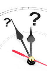 question mark clock