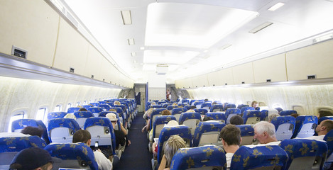 Naklejka premium interior of a plane