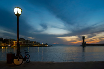 Obraz premium sunset in crete
